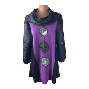 Rare Artsy Women's Top Avant-Garde Art Deco Quirky Dopamine Size 8 /10 Women's M